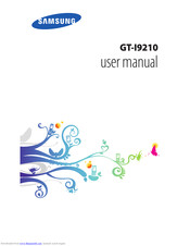 Samsung GT-I9210 User Manual
