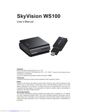 Gigabyte SkyVision WS100 User Manual