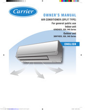 Carrier 42NQV045 Series Owner's Manual