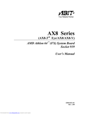ABIT AX8 Series User Manual