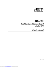 ABIT BG-72 User Manual