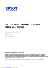 Epson S5U13U00P00C100 User Manual
