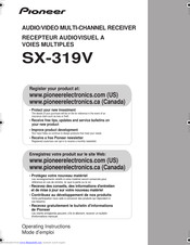 Pioneer SX-319V Operating Instructions Manual