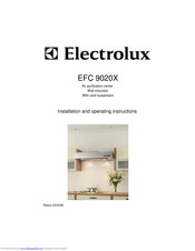 Electrolux EFC 9020X Installation And Operating Instructions Manual