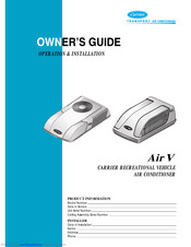 Carrier Air V Owner's Manual