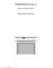 Electrolux COMPETENCE E3101-4 Operating Instructions Manual