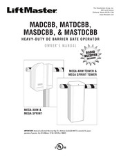 Chamberlain LiftMaster MASDCBB Owner's Manual