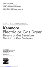 Kenmore C71182 Use & Care Manual