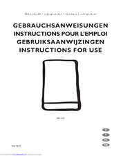 Electrolux ERN1539 Instructions For Use Manual