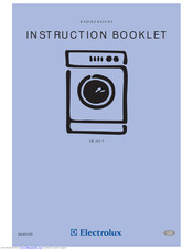 Electrolux EW402F Instruction Booklet