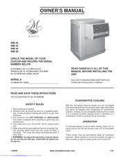 Marquis WM 35 Owner's Manual