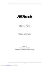ASROCK IMB-770 User Manual