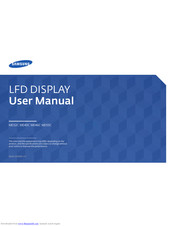 Samsung MD46C User Manual