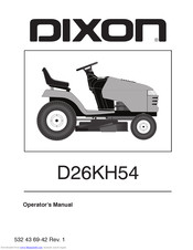 Dixon D26KH54 Operator's Manual