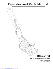 HUSQVARNA BLOWER KIT 42'' Operator And Parts Manual