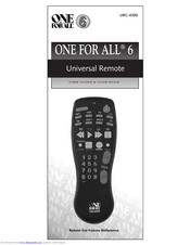 One for All URC-4300 User Manual & Code Book