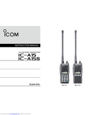 ICOM IC-A15S Instruction Manual