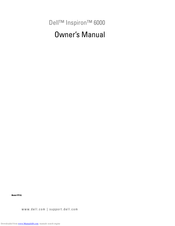 DELL Inspiron 6000 PP12L Owner's Manual