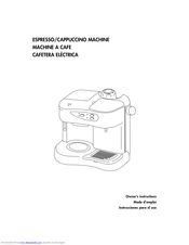 DELONGHI ESPRESSO/CAPPUCCINO MACHINE Owner's Instructions Manual