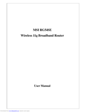 MSi RG54SE User Manual