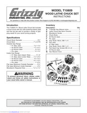 Grizzly T10809 Instructions Manual