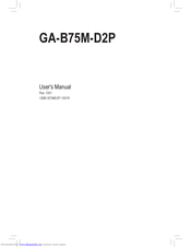 Gigabyte GA-B75M-D2P User Manual