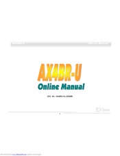 AOPEN AX4BR-U Manual