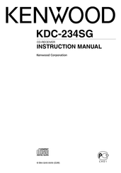 Kenwood KDC-234SG Instruction Manual