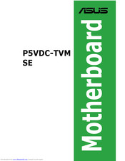 ASUS P5VDC-TVM SE User Manual