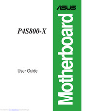 ASUS P4S800-X User Manual