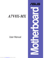 ASUS A7V8X-MX SE User Manual