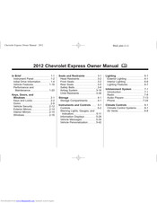 Chevrolet Express 2012 Owner's Manual