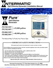 INTERMATIC IPURE PE25K240V Installation Manual