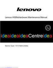 Lenovo ideaCentre H500s Hardware Maintenance Manual