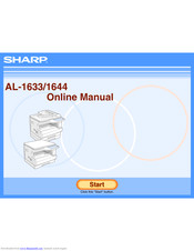 Sharp AL-1633 Online Manual