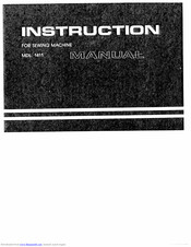 Singer 1411 Instruction Manual