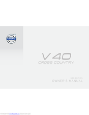 Volvo V 40 Owner's Manual