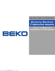 Beko WMD 25100 R User Manual