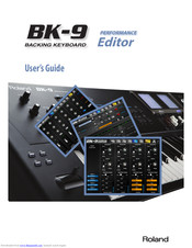 Roland BK-9 Performance Editor User Manual