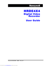 Honeywell HRDE4X4 User Manual