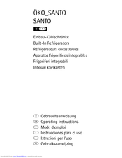 AEG OKO SANTO SANTO Operating Instructions Manual