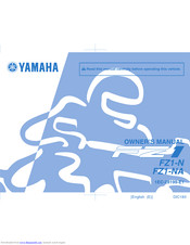 YAMAHA 2008 Fazer FZ1-NA Owner's Manual
