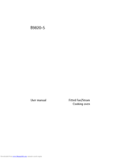 Electrolux B9820-5 User Manual
