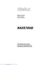 Clarion NAX970HD  NAX970HD NAX970HD Owner's Manual