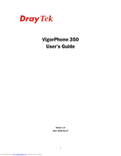 DrayTek VigorPhone 350 User Manual