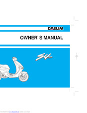 DAELIM S4 four Owner's Manual
