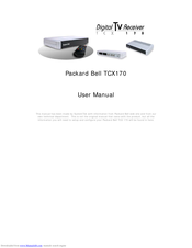 Packard Bell TCX 170 User Manual