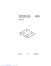 AEG 6560 G-M Instruction And Installation Book