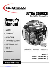 Guardian ULTRA SOURCE 004582 Owner's Manual