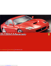 FERRARI 575M Maranello Owner's Manual